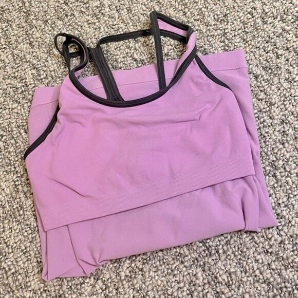 NUX Purple Compression Tank Top Size Medium - Picture 4 of 6